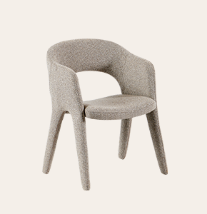 Brio Modern Grey Fully Upholstered Chairs – Armrest Dining & Living Room dining Chairs