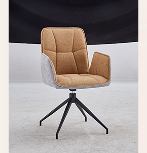 Claret Multi-Purpose Swivel Chair - Ergonomic Office & Gaming Chair with Metal Arms & Light Brown Upholstery