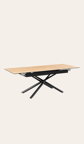 Tela Modern Extendable MDF Table – Lightweight Rectangular Dining Table for Contemporary Spaces