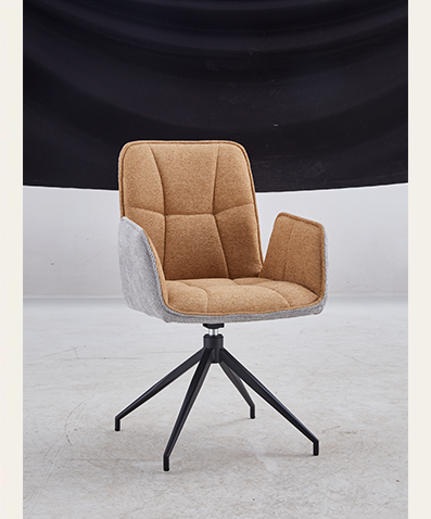 Claret Multi-Purpose Swivel Chair – Ergonomic Office & Gaming Chair with Metal Arms & Light Brown Upholstery