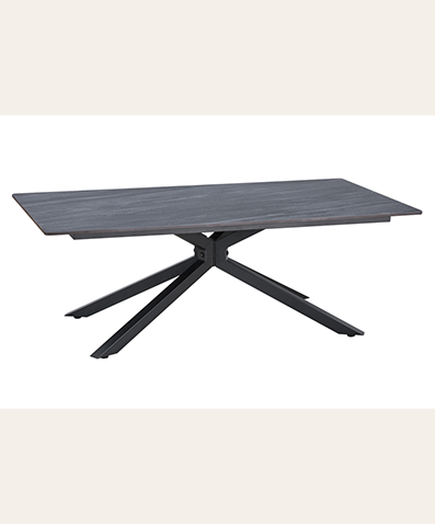 Kato Modern Grey MDF Rectangular Dining Table – Durable Dark Grey Kitchen, Living Room & Multi-Room Dining Table
