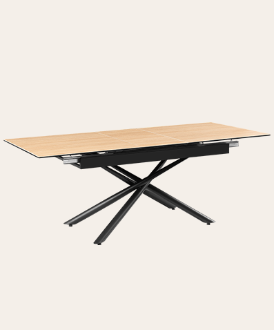 Tela Modern Extendable Sintered Stone Table – Lightweight Rectangular Dining Table for Contemporary Spaces