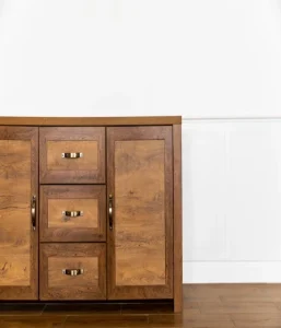 wood-grain cabinets