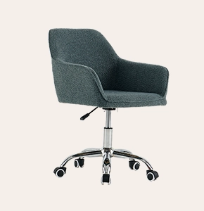 Cleo Ergonomic Office Chair - Swivel Computer Desk Chair with Wheels & Adjustable Armrests