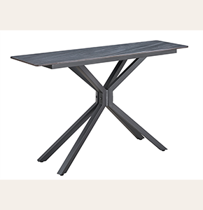 Zuri Dark Rectangular Console Table | Modern Entryway or Living Room Hallway Furniture