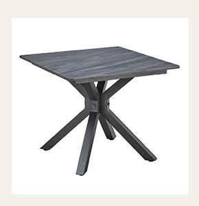 Arlo Modern Dining Table for Small Spaces - Dark MDF Dining Room Table | Space-Saving Contemporary Design