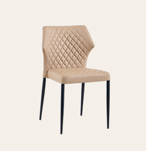 Leather Stackable Dining Chairs - Indoor Space-Saving Side Chairs for Modern Spaces