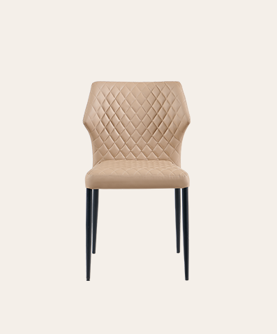 Leather Stackable Dining Chairs – Indoor Space-Saving Side Chairs for Modern Spaces