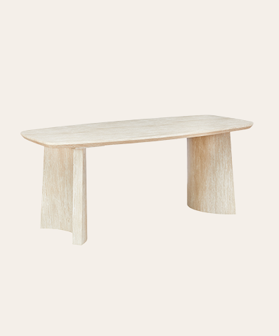 Oval MDF Veneer Dining Table – Contemporary Lightweight Design for Modern Dining Rooms