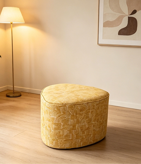 How to Style Colorful Ottoman Stools in Modern Interiors？