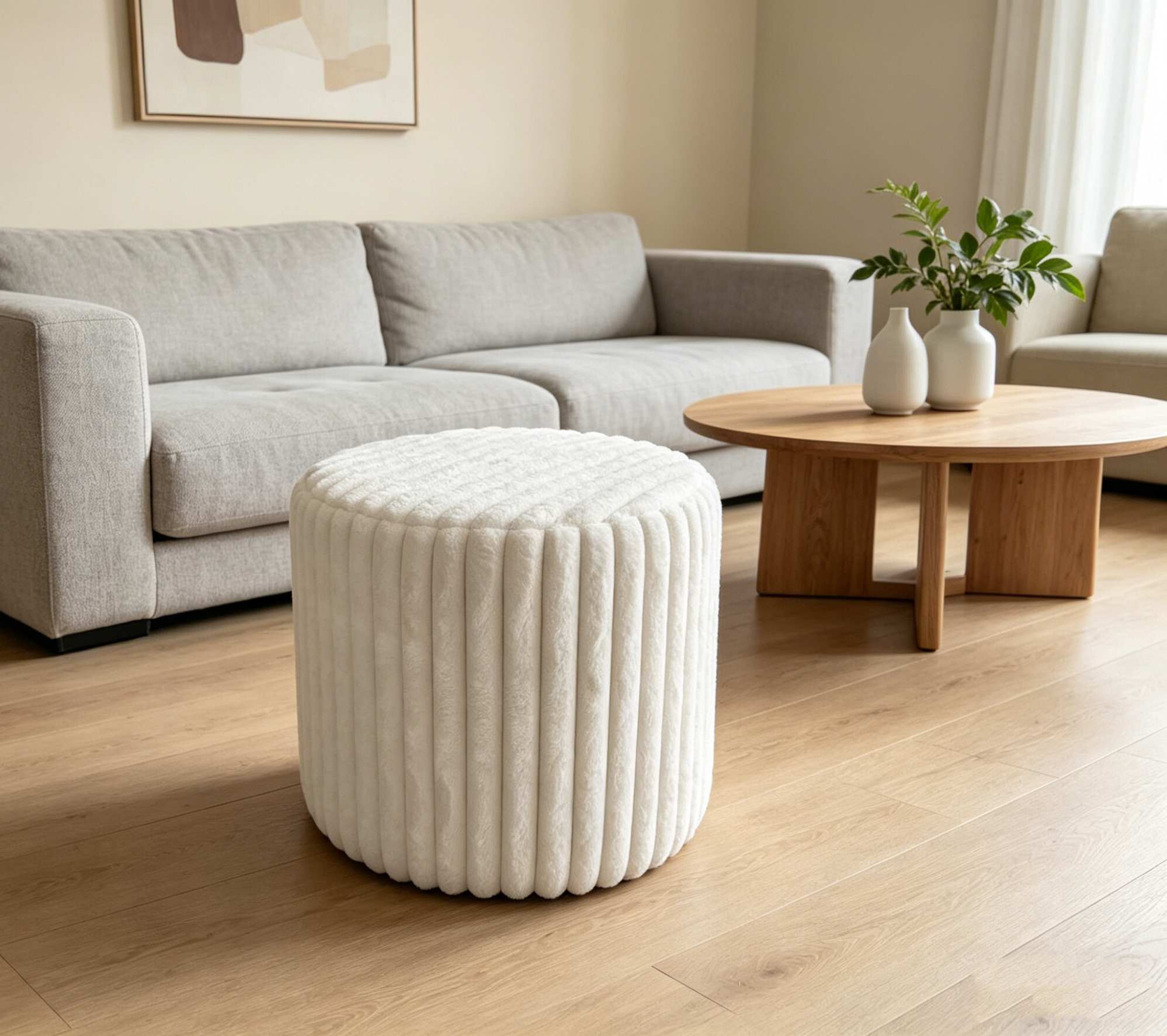 Style Colorful Ottoman Stools in Modern Interiors