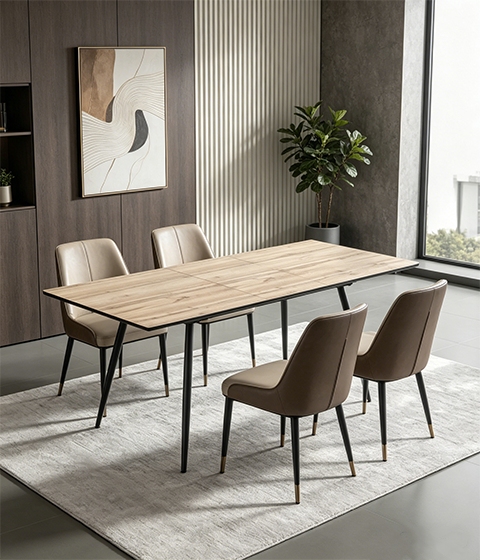 Advantages of extending the dining table: how to create a large space in a small space