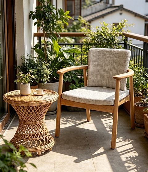 Small apartment leisure chair layout and storage tips