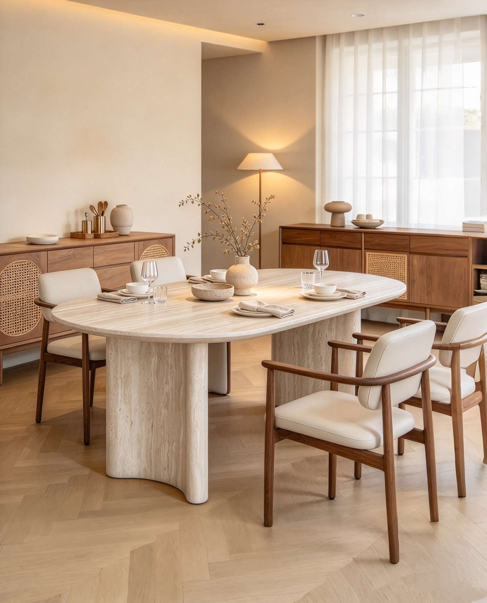 How Should Buyers Inspect Travertine-Look MDF Dining Tables
